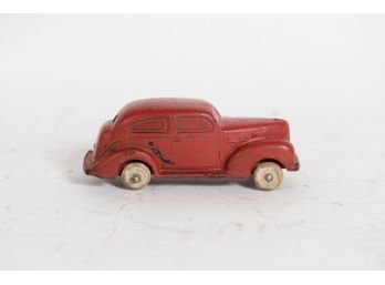 Auburn Rubber Company 1939 Red Plymouth 2 Door Sedan 4.25'