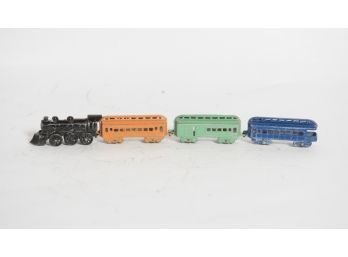 Tootsie Toy Cast Iron Train 3' Cars