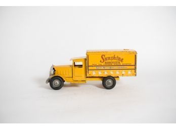 1930s Metalcraft Sunshine Biscuit Pressed Steel Delivery Truck