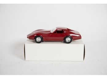 1977 Medium Red Corvette Plastic Promo Car #1