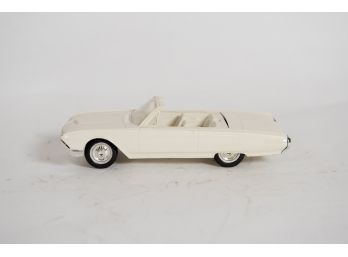 1961 White Ford Thunderbird Plastic Promo Car