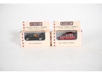 1994 Matchbox Collector's Choice Jaguar XK 120 And Model A Hot Rod