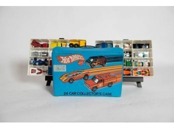 1975 Hot Wheels 24 Car Collectors Case With Cars