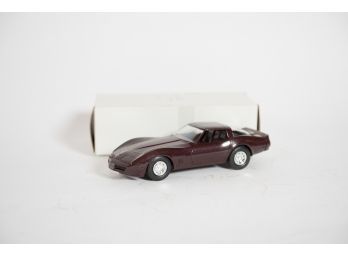 1982 Corvette Dark Claret Plastic Promo Car 7.5'