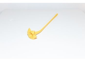 9' Murano Glass Yellow Flower