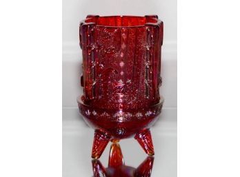 6' Fenton Ruby Carnival Cadmium Fairy Light