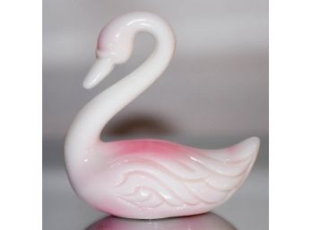 4' Fenton Satin Rosalene Swan