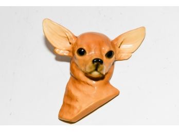 Mid Century Mortens Studios Chihuahua Wall Plaque