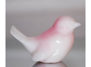 1980s Fenton Satin Rosalene Bird