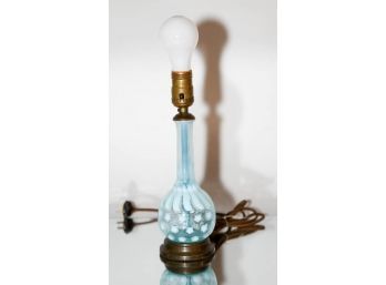 11.5' Blue Star Glass Lamp