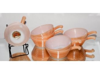 Fire King Anchor Hocking Copper Tint Handled Ovenware (8)