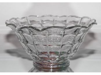 10' Indiana Glass Constellation Bowl Leaves On The Bottom