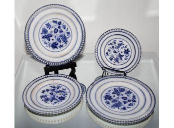 Antique Waechtersbach Porcelain Basketweave Plates