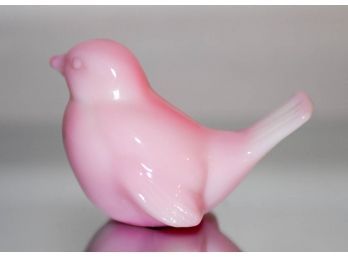 1980s Fenton Satin Rosalene Bird