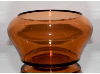 4.5' Vintage Amber Bowl