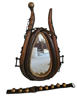 Horse Collar Mirror With Bell Collar