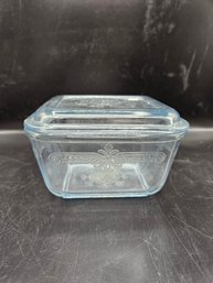 Vintage Fire King Sapphire Blue Refrigerator Dish