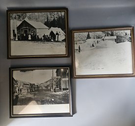 Three Antique Photos Of Eldora Colorado From The Late 1800s