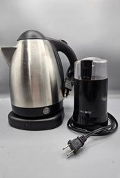 GE Electric Kettle With Coffee Grinder