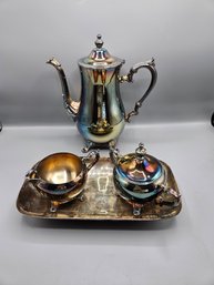 Vintage Silver Plated Teapot Set