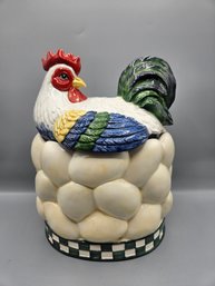 Department 56 Chicken On Eggs Cookie Jar