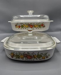 Vintage Corning Ware With Original Lids