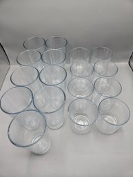 Pasabache Style Set Of Ribbed Drinking Glasses