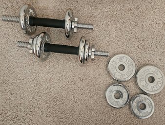 York Adjustable Dumbells