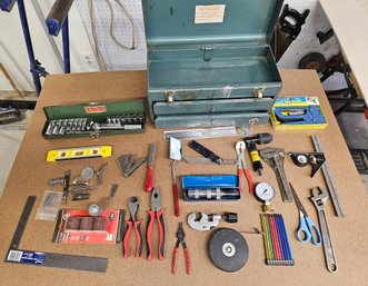 Green Toolbox With Contents