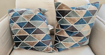 Pair Of Down Throw Pillows