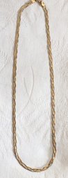 14 Kt Gold Tri-color Braided 16' Chain Gram Weight 3.86