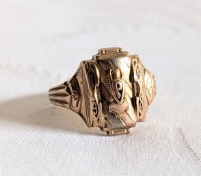 Vintage 10kt Gold High School Ring Gram Weight 4.97