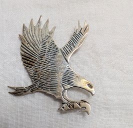 Sterling Silver Handmade Eagle Brooch