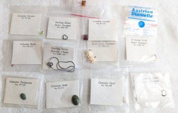 New Sterling Silver Items With Gems.