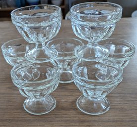 Set Of 7 Libbey Sherbet Cups Dessert Sundae 4.5oz Vintage