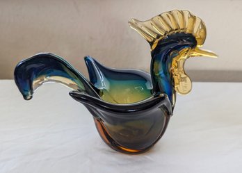 Vintage JICO Art Glass Murano Bird Bowl.