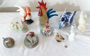 Capodimonte, Nao, Goebel , And More Chicken Collectibles.