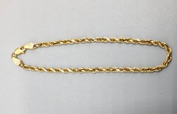 14kt Yellow Gold Twisted Rope Bracelet