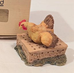 Lowell Davis Mother Hen Figurine By Schmid