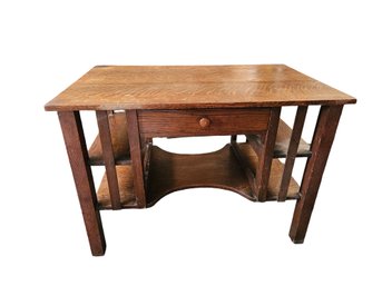 Vintage Arts And Crafts Mission Oak Desk