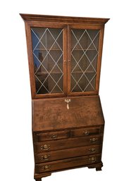 Rare Ethan Allen Heirloom Chippendale Style Secretary Desk & Hutch