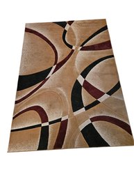 Contours Burgundy Rug