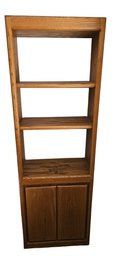 Oak Shelves With Cabinet Unit