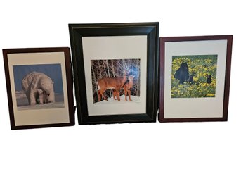 Three Framed Pictures With Hidden Jewelry Storage