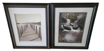 Pair Of Black And White Outdoor Pictures