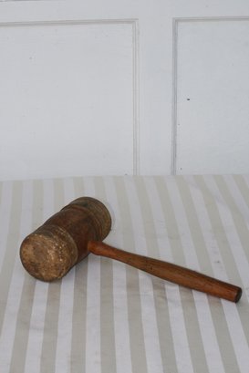 (210)  Antique Wooden Mallet