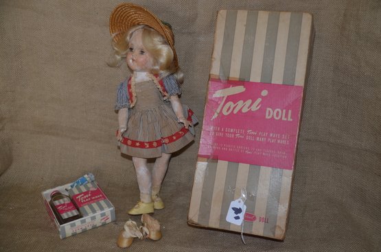 (#21) Vintage Ideal Toni Doll With Orig. Box 15'