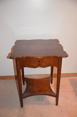 Wood Accent Side End Table