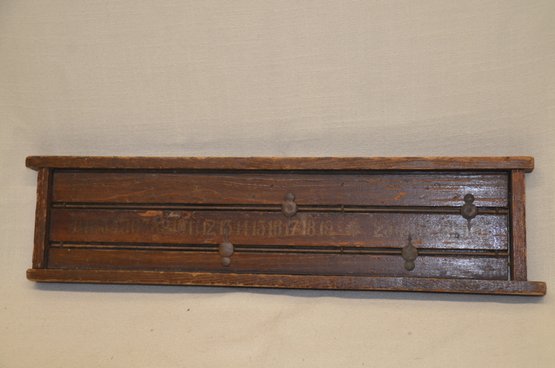 392B) Vintage Wood Scoreboard Portable Tabletop Score Board Scorekeeper For Billiard