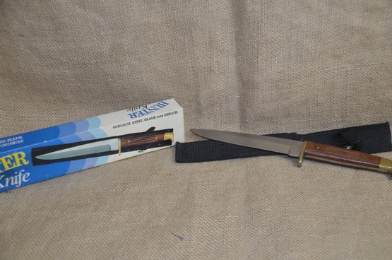 192) Hunter Knife Surgical Steel Blade With Sheath Pakistan